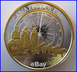 2013 CANADA 100th ANN OF ARCTIC EXPEDITION PROOF 99.99% SILVER DOLLAR COIN