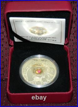 2013 CANADA $15 MAPLE OF PEACE ELEPHANT PROOF SILVER COIN WithHOLOGRAM + BOX