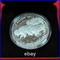 2013 CANADA MINT 100$ The American Bison SILVER COIN