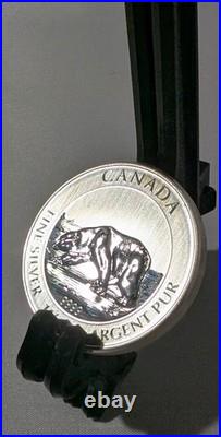 2013 Canada 1.5oz. 9999 Silver $8 UHR Reverse Proof Polar Bear 17,500 mintage