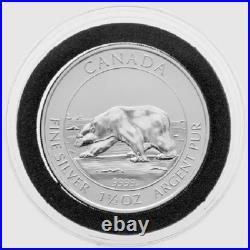 2013 Canada 1.5oz. 9999 Silver $8 UHR Reverse Proof Polar Bear 17,500 mintage