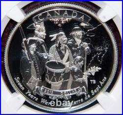 2013 Canada $1 End Of The Seven Years War Silver Coin Ngc Pf 70 Ultra Cameo