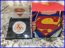 2013 Canada $20 1oz Fine Silver Coin Superman Shield 75th Anniversary