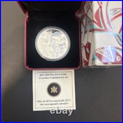 2013 Canada $20 Canadian Contemporary Art 1 Ounce Pure Silver Coin