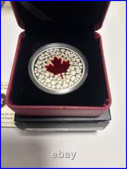 2013- Canada $20 Maple Leaf Impression Pure Silver Coin
