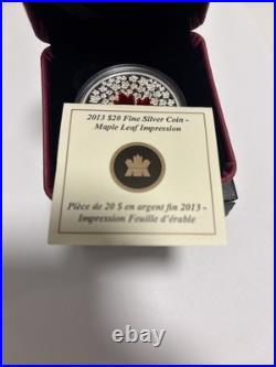 2013- Canada $20 Maple Leaf Impression Pure Silver Coin