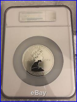 2013 Canada 25th Anniversary Of Silver Maple Leaf 5oz $50 Silver Coin Ngc Pf68