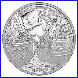 2013 Canada $50 Fine Silver Coin HMS Shannon & USS Chesapeake