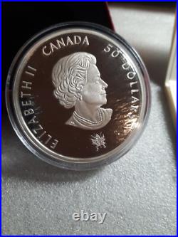2013 Canada $50 Shannon & Chesapeake War of 1812 5 oz. Proof 99.99% Silver Coin