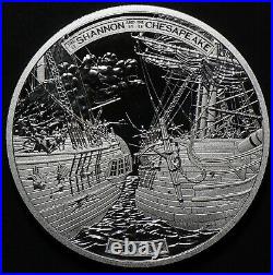 2013 Canada $50 Shannon and Chesapeake Fine Silver Proof 5 oz #19846