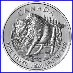 2013 Canada $5.9999 Wildlife Series Bison 1 oz. Pure Silver Coin