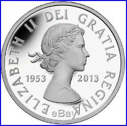 2013 Canada 5 Ounce Fine Silver Coin 60th Anniversary Queen's Coronation Rare