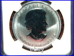 2013 Canada $5 Silver Maple Leaf 25th Anniversary 1oz Silver Coin Ngc Gem Bu