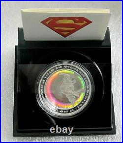 2013 Canada 9999 silver $20 dollars coin Superman Metropolis hologram box COA