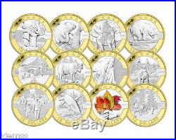 2013 Canada Fine Silver 12-Coin Set O Canada Mintage 1,500