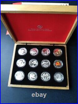 2013 Canada Fine Silver 12x$10 Complete Coin Set