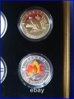 2013 Canada Fine Silver 12x$10 Complete Coin Set