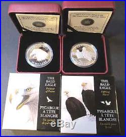 2013 Canada Pure Silver 4 Coin Set- The Bald Eagle