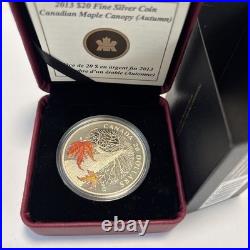 2013 Canada RCM Canadian Maple Canopy Autumn. 9999 Fine Silver $20 coin