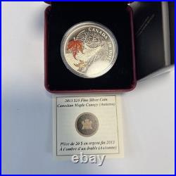 2013 Canada RCM Canadian Maple Canopy Autumn. 9999 Fine Silver $20 coin