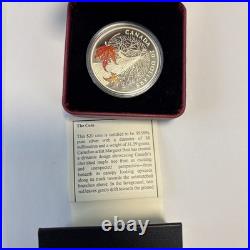 2013 Canada RCM Canadian Maple Canopy Autumn. 9999 Fine Silver $20 coin