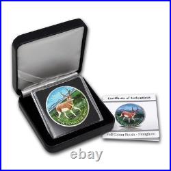 2013 Canada RCM Full Color Pronghorn Antelope Wildlife 1 oz Silver 0.9999 coin