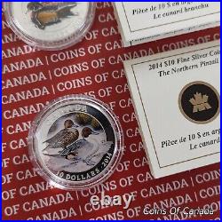 2013 Ducks Of Canada Silver 3 Coin Set with Duck Call Whistle #coinsofcanada