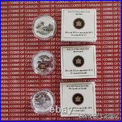 2013 Ducks Of Canada Silver 3 Coin Set with Duck Call Whistle #coinsofcanada