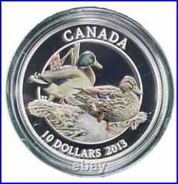 2013 Fine Silver 1/2oz Canada $10 Ducks Of Canada 3-coin Set #48-01