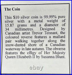 2013 Fine Silver 1/2oz Canada $10 Ducks Of Canada 3-coin Set #48-01