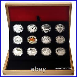 2013 O Canada $10 Fine Silver 12-Coin Set with Deluxe Box