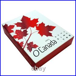 2013 O Canada $10 Fine Silver 12-Coin Set with Deluxe Box