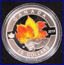 2013 O Canada $10 dollars x 12 coin set 9999 Pure Silver with Box and COA