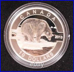 2013 O Canada $10 dollars x 12 coin set 9999 Pure Silver with Box and COA