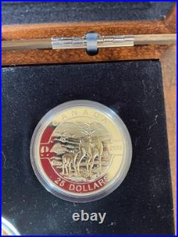 2013 O'Canada $25 Coin Silver Proof Set (5) Limited Mintage of 8,500 in Case