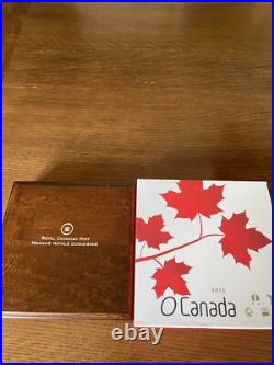2013 O'Canada $25 Coin Silver Proof Set (5) Limited Mintage of 8,500 in Case