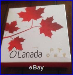 2013 O Canada Set 99.99% Pure Silver $25 1 Ounce Coins5 Coins