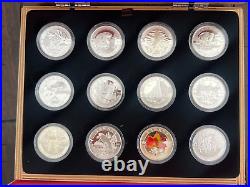 2013 Oh! Canada $10 12 Fine Silver Coin Set With Original Box