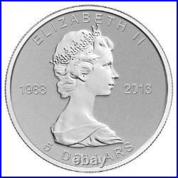 2013 The Silver Maple Leaf Coin, 25th Anniversary Pure Silver Fractional Set