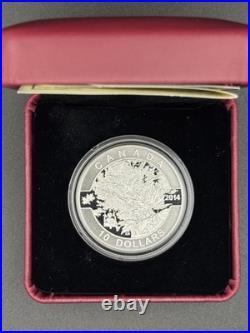 2014 $10 O Canada Timeless Maple Tree Design- 99.99% Pure Silver Coin