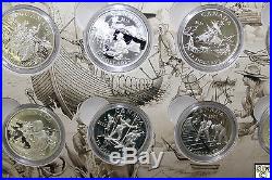 2014-2015 $15 (set Of 10). 9999 Pure Silver Coins Set Exploring Canada (ooak)