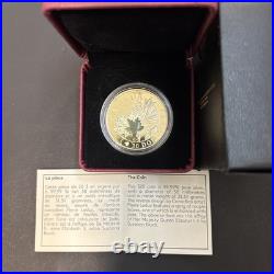 2014 $20 Fine Silver Coin Majestic Maple Leaves With Jade