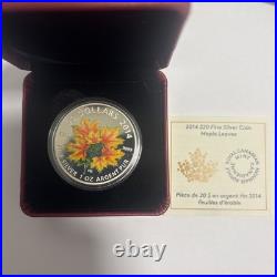 2014 $20 Fine Silver Coin Maple Leaves