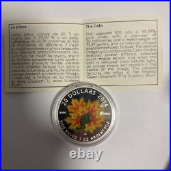 2014 $20 Fine Silver Coin Maple Leaves