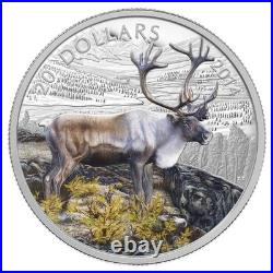 2014 20$ Fine Silver Coin The Caribou 1oz 0.9999 silver RCM