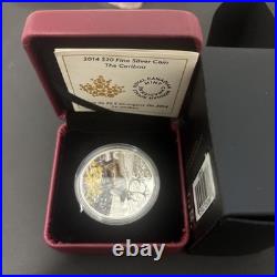 2014 20$ Fine Silver Coin The Caribou 1oz 0.9999 silver RCM