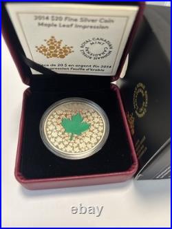 2014 $20 Maple Leaf Impression Pure Silver Coin
