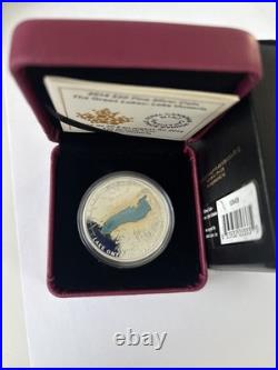 2014 $20 The Great Lakes Lake Ontario Pure Silver Coin