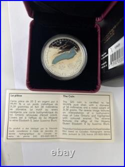 2014 $20 The Great Lakes Lake Ontario Pure Silver Coin