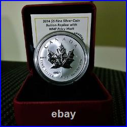 2014 Berlin World Money Fair, Canada Fine Silver Coin Maple Leaf WMF Privy Mark